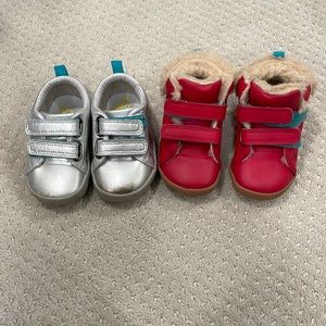 Ten Littles two pairs of sneakers. Size 5